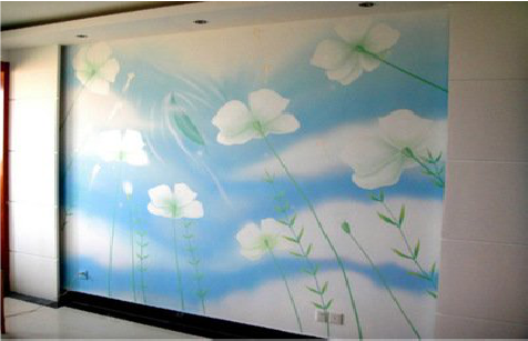 滑县画墙绘怎么画好白云的蓬松感？