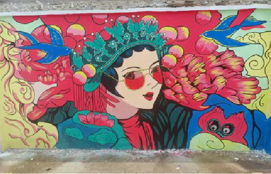 滑县墙体彩绘-网红墙