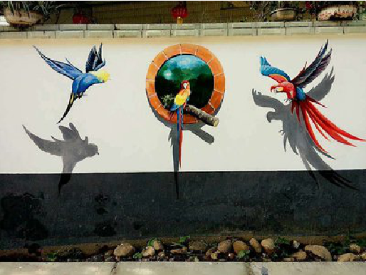 滑县视觉错位-3D墙绘设计