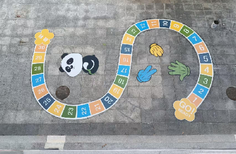 滑县地面游戏彩绘