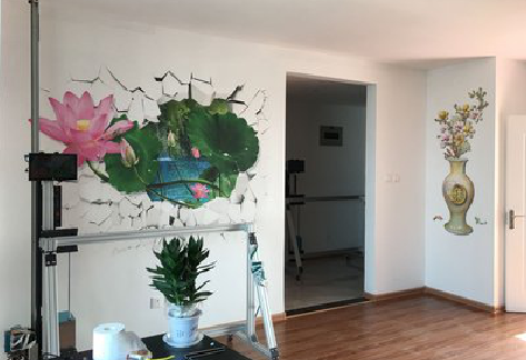 滑县墙体彩绘相比墙纸的优势。