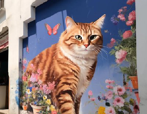 滑县自己绘制有个性的手绘墙