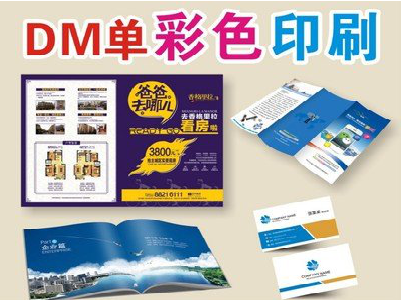 滑县单页印刷，色彩搭配简单。