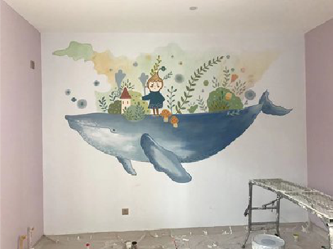 滑县手绘墙的特点及优势。